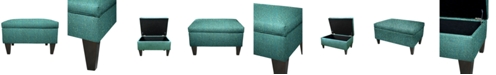 MJL Furniture Designs Brooklyn Square Upholstered Storage Ottoman